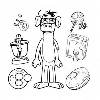 Pagina Para Colorir Do Ferb Com Suas Invencoes 72700-16397