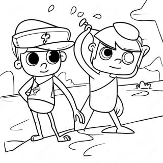 Phineas E Ferb Páginas para Colorir