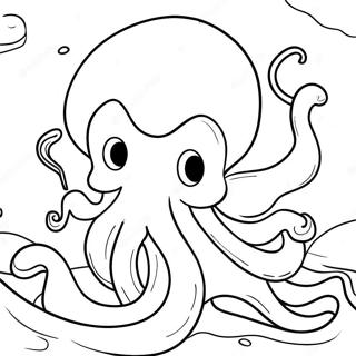 Kraken Adolescente Páginas Para Colorir