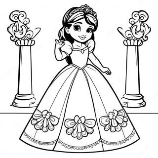 Pagina Para Colorir Da Elena De Avalor Com Vestido Real 72828-16489