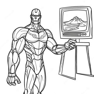 Pagina Para Colorir Do Homem Da Tv Titan 72905-16546