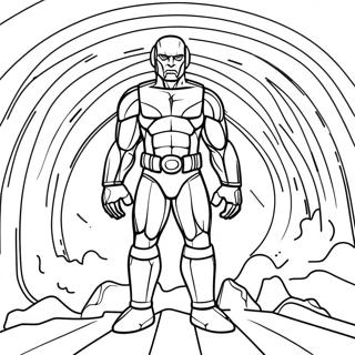 Pagina Para Colorir Do Homem Da Tv Titan Com Fundo Colorido 72906-16550