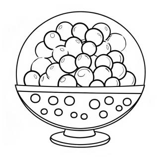 Pagina Para Colorir De Bolinhas De Goma Coloridas Em Uma Tigela 72958-16589
