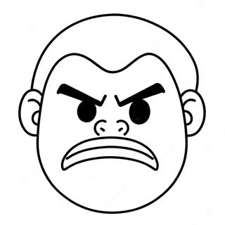 Pagina Para Colorir Rosto Bravo 73038-16664