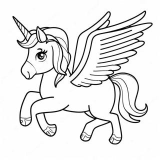 Pagina Para Colorir De Alicorn Magico Em Voo 73111-16709