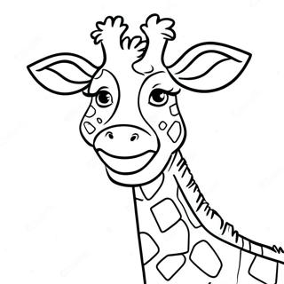 Girafa Com Manchas Coloridas Pagina Para Colorir 73137-16731