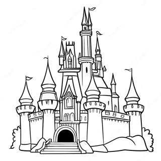 Castelo Da Disney Páginas Para Colorir