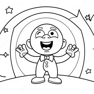 Pagina Para Colorir Do Buster Moon Cantando No Palco 73368 16912