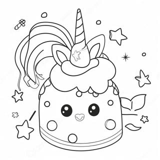 Pagina Para Colorir De Bolo De Unicornio Magico 73396 16939
