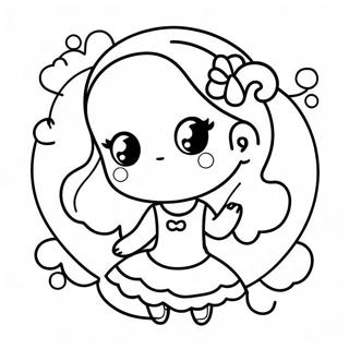 Garota Kawaii Páginas Para Colorir