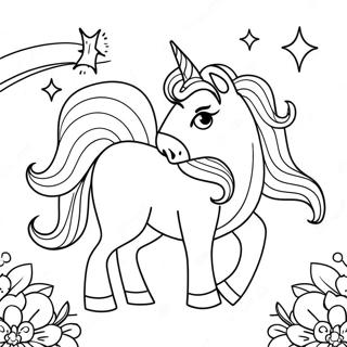 Pagina Para Colorir De Unicornios Encantadores 73598-17089