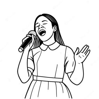 Pagina Para Colorir Da Olivia Rodrigo Cantando No Palco 73701-17169