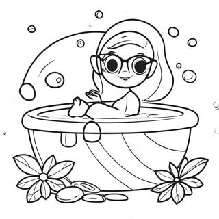 Pagina Para Colorir Do Dia De Spa Borbulhante 73728-17196