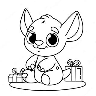 Pagina Para Colorir Do Stitch Natalino Fofo 73777-17226
