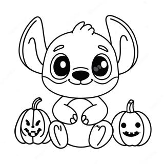 Pagina Para Colorir Do Halloween Stitch Fofo 73856-17289