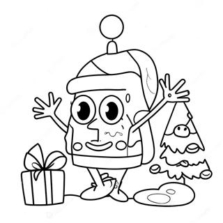 Spongebob Natal Páginas Para Colorir