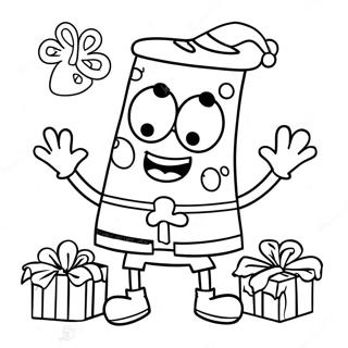 Pagina Para Colorir Do Spongebob Natal 73932-17347