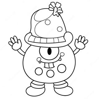 Pagina Para Colorir Do Spongebob Em Um Fantasia De Boneco De Neve 73936-17364