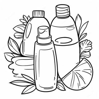 Pagina Para Colorir De Produtos Naturais Para Cuidados Com A Pele 74086-17470