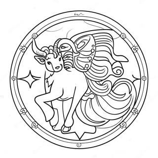 Pagina Para Colorir Do Signo Do Zodiaco 74240-17587