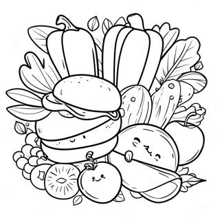 Pagina Para Colorir Comida Saudavel 74419-17730