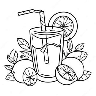 Pagina Para Colorir De Limonada Em Um Dia Ensolarado 74574-17858