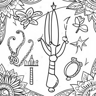 Pagina Para Colorir Simbolos Coloridos De Kwanzaa 74624 17894