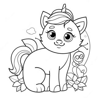 Pagina Para Colorir Gatinho Unicornio 74648-17905