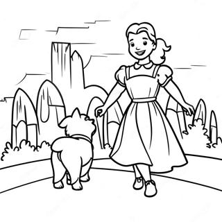 Dorothy E Toto Na Cidade Esmeralda Pagina Para Colorir 74700-17949