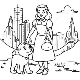 Dorothy E Toto Na Cidade Esmeralda Pagina Para Colorir 74700-17950