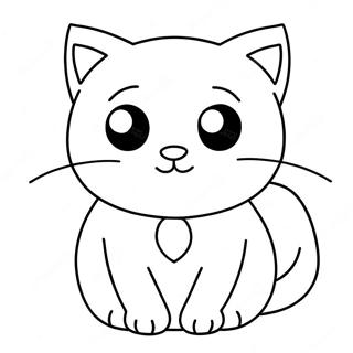 Pagina Para Colorir Do Gato De Desenho Animado 74751-17985