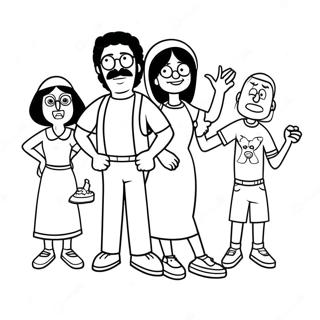 Pagina Para Colorir Da Familia Bobs Burgers 74931-18130