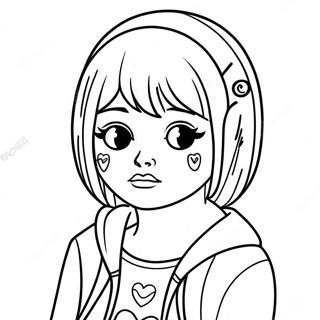 Pagina Para Colorir De Garota Emo Triste Com Coracao Partido 75010-18195