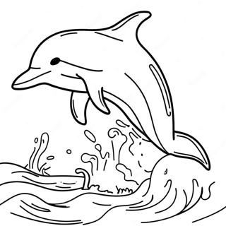 Golfinho Brincalhao Saltando Pagina Para Colorir 75114-18277