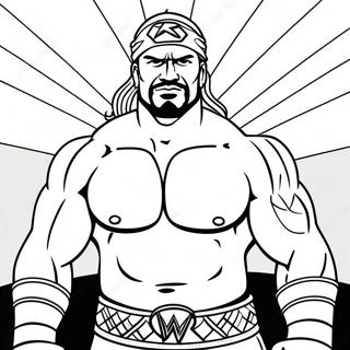 Pagina Para Colorir Do Lutador Da Wwe Aventureiro 75368-18470