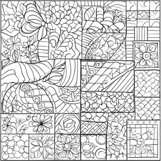 Pagina Para Colorir De Padroes De Colcha De Retalhos Tradicionais 75602-18658