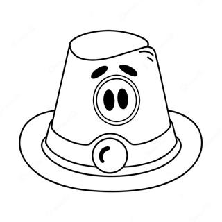 Pagina Para Colorir Do Personagem Cappy O Chapeu 75987-18949