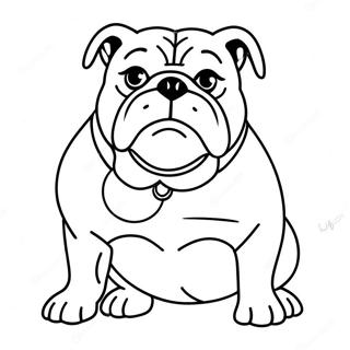 Pagina Para Colorir Do Bulldog 76090-19025