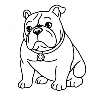 Pagina Para Colorir Do Bulldog 76090-19026