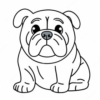 Pagina Para Colorir Do Bulldog 76090-19028