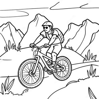 Pagina Para Colorir Da Aventura De Mountain Bike 76116-19049