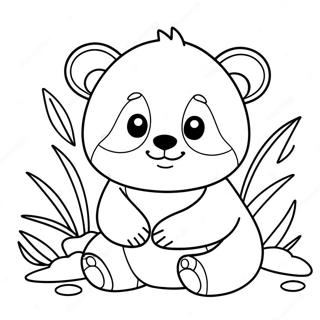 Pagina Para Colorir Do Panda Fofo De Red Crescer E Uma Fera 76167 19092