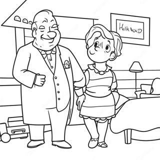 Pagina Para Colorir De Momentos Divertidos Em Familia De Red Crescer E Uma Fera 76169 19098