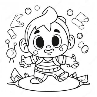 Bebe Chorao Bravo Jogando Brinquedos Pagina Para Colorir 76221-19141