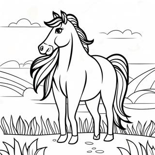 Pagina Para Colorir De Cavalo Selvagem Realista 76268-19166