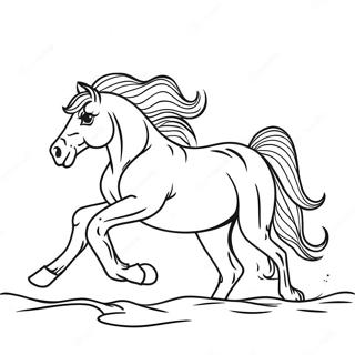 Cavalo Selvagem Majestoso Em Galope Pagina Para Colorir 76269-19171