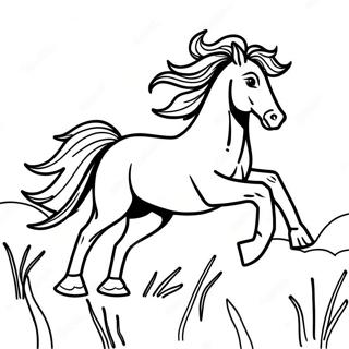Cavalo Selvagem Correndo Livre Pagina Para Colorir 76272-19181
