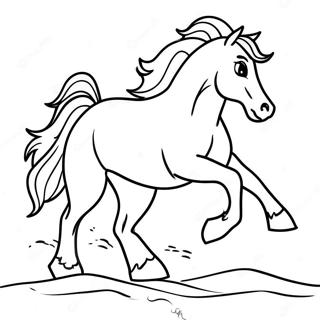 Cavalo Selvagem Correndo Livre Pagina Para Colorir 76272-19183