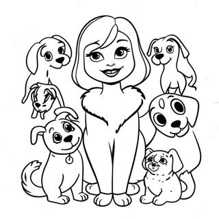 Cruella De Vil Com Filhotes Pagina Para Colorir 76373-19262