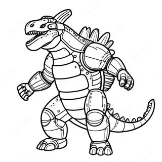 Pagina Para Colorir Do Mechagodzilla Rugindo 76424 19298